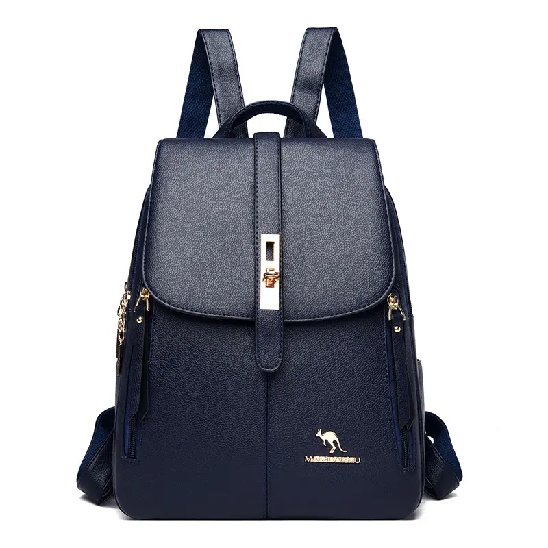 Women Large Capacity Backpack Purses High Quality Leather Female Vintage Bag School Bags Travel Ladies Backpack