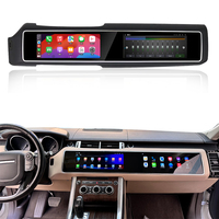 Radio Mobil Layar Sentuh 12.3" Wireless Carplay GPS Android 13 untuk Upgrade Range Rover Sport Layar Ganda 1600*1200