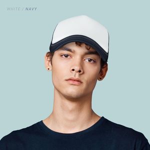 Mùa Hè Cổ Điển Lưới Rope Cap 3D Thêu Giản Dị Hai Toned Unisex Có Thể Điều Chỉnh Dây Đeo Trọng Lượng Nhẹ Trucker <span class=keywords><strong>Hat</strong></span> - Product Image 5