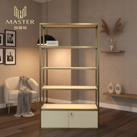Vitrines de présentation de bijoux de luxe grande capacité pour magasin et centre commercial MASTER, en métal, présentoir à quatre niveaux