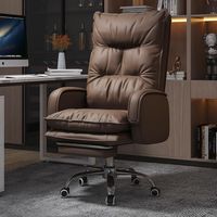 Chaise de bureau confortable en tissu, design ergonomique, dossier inclinable, base en acier à cinq branches, appui-tête réglable en hauteur