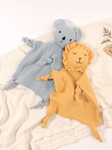 Tongtu Soft 100% Cotton Bunny Gift <b>Thickness</b> Baby Lovely Security <b>Blanket</b> Adorable Animal Design for Babies Sleep & Daytime Use - Product Image 4