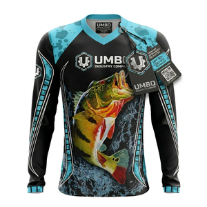 Camiseta de pesca de manga larga para hombre, tela deportiva premium, material que absorbe la humedad, ajuste cómodo, camisa de pesca para hombre - Product Image 1