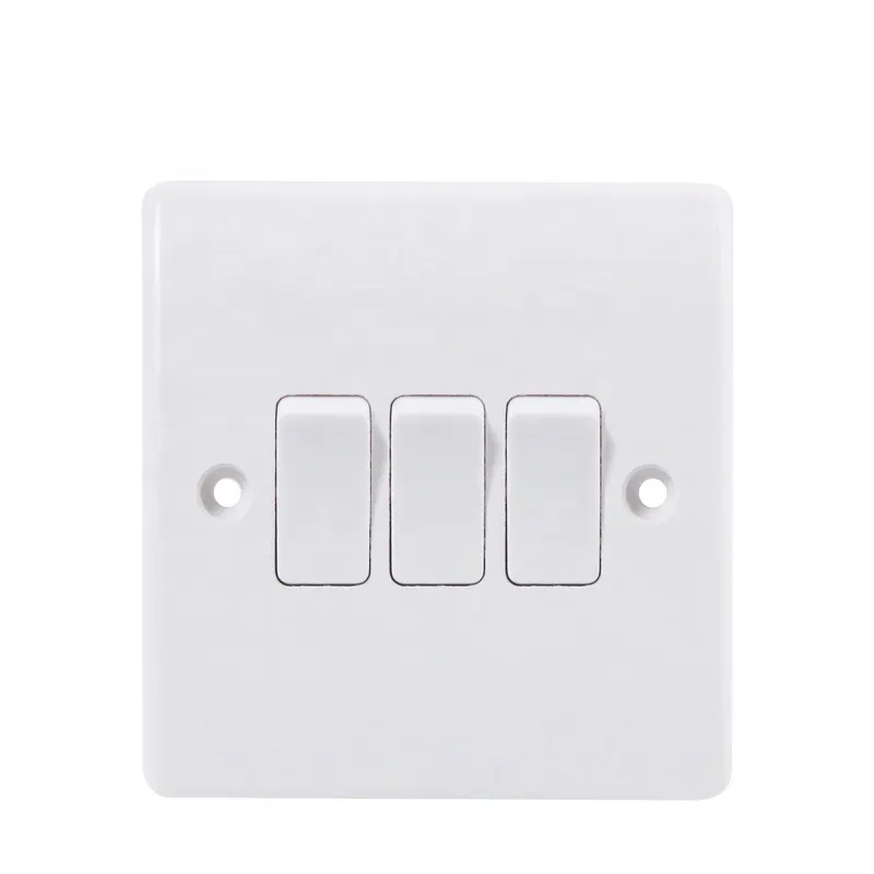 Fast dispatch 3 gang 2 way 1 way copper material electrical Wall Socket switch board
