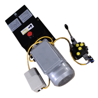 Unité hydraulique manuelle à 1 bobine en fonte AC 220V/380V RUNGONG avec contrôle de vitesse pour table élévatrice et élévateur de marchandises
