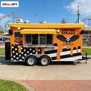 Remorque remorquable en acier inoxydable de haute configuration 2026, équipement de cuisine complet, bar à café mobile, camion de nourriture pour pizza, camion de nourriture glacée, camion de nourriture - Product Image 2