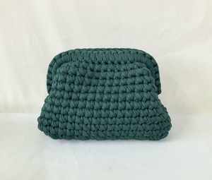 Bolsos de Mano de Tela Tejida a Crochet Multicolores, Bolsos de Mano Personalizados de Tela Tejida a Crochet, Bolsos de Mujer - Product Image 5