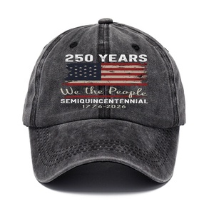Vente chaude Vintage Print États-Unis 250e anniversaire chapeau patriotique réglable Amérique 250 anniversaire USA casquette de <span class=keywords><strong>Baseball</strong></span> - Product Image 4