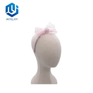New Factory Fashion Custom Color Lace Baby Bow Headband With Bow Design