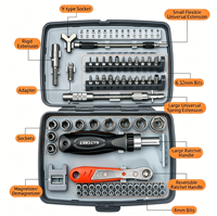 Kit d'outils de réparation manuelle pour la maison, ensemble de tournevis à cliquet 68-en-1