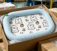 Vente en gros OEM, logo personnalisé, marque privée, fournisseur d'articles pour animaux, commande en gros, MOQ, lit pour lapin et chat en laine douce lavable pour chats et petits chiens
