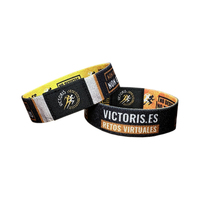 Pulseras Personalizadas Reutilizables Inteligentes con Chip RFID NFC 215, Pulsera Elástica Tejida NXP 213/215/216 para Eventos