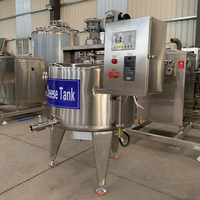 Machine de pasteurisation du lait à petite échelle de 100 L, cuve de fabrication de fromage, cuve à fromage à température contrôlée