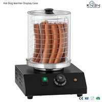Machine à vapeur pour hot-dogs avec contrôle de température, chauffe-saucisses en acier inoxydable pour comptoir, idéale pour la restauration