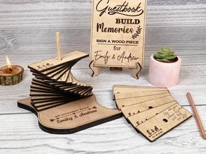 <span class=keywords><strong>Livre</strong></span> de mariage en bois en forme de cœur, <span class=keywords><strong>livre</strong></span> de mariage, <span class=keywords><strong>d</strong></span>écoration personnalisée - Product Image 5