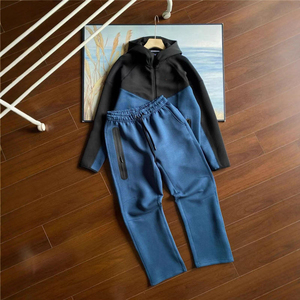 Collection de vêtements de sport et de pantalons décontractés pour hommes, collaboration personnalisée NLOGO, nouvelle collection printemps-automne, imprimé, tissu technique polaire, à capuche, tricoté - Product Image 3