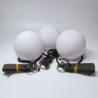 Ballon de poi lumineux pour la danse et le jonglage, boule LED clignotante, ballon de plage lumineux, ballon de poi multicolore changeant