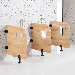 Sản xuất bán buôn phòng tắm WC nam cậu bé Kid con hạt gỗ nhà vệ sinh bồn tiểu Màn hình nhà vệ sinh vách ngăn - Product Image 5