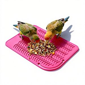 Plateau de forrage transfrontalier pour oiseaux, plat et créatif, pour perruches, distributeur lent, en silicone, indéformable, de qualité alimentaire, tapis irrégulier - Product Image 2