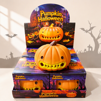 Peluche Citrouille d'Halloween 19CM, Jouet Anti-Stress à Rebond Lent, Cadeau Créatif pour Fêtes, 5 à 7 Ans