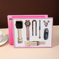 Montre Connectée Unisexe A58 Plus en Verre Quartz, Étanche IP67, 8-en-1 pour le Sport, Bracelet en Acier Inoxydable, Boîtier en Alliage, Grand Écran LCD et Réveil