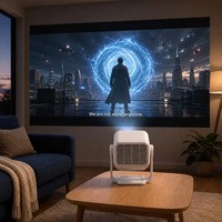 Projecteur 4K 1080P avec décodage vidéo 8K, projecteur LED 450 ANSI, WiFi 6, projecteur intelligent pour la maison et la chambre