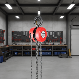 Polipasto Manual de Cadena Vevor de 1 Tonelada y 20 Pies de Altura de Elevación, Color Rojo, para Garaje - Product Image 2