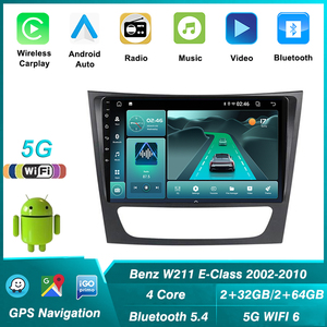 5 gam Wifi Android đài phát thanh <span class=keywords><strong>Player</strong></span> cho Mercedes-Benz <span class=keywords><strong>W211</strong></span> E200 E220 E300 E350 E240 E270 E280 02-10 <span class=keywords><strong>DVD</strong></span> stereo Navigation tự động Carplay - Product Image 4
