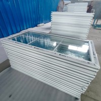Ventana Corredera Moderna de PVC con Aislamiento Térmico y Rodillos de Deslizamiento Suave para Apartamentos y Casas