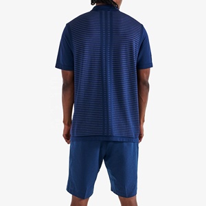 Camisa de golf elástica de cuatro direcciones de alta calidad de lujo OEM para hombre, ropa de golf personalizada con logotipo impreso personalizado - Product Image 3