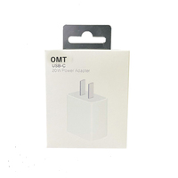 OMT Boîte d'emballage pliable en papier pour cartes avec câble de chargeur et accessoires avec logo personnalisé et fenêtre transparente en PVC transparent