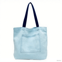 Sac fourre-tout en toile de coton réutilisable à la mode de taille moyenne avec logo personnalisable et longue poignée en corde pour un usage quotidien
