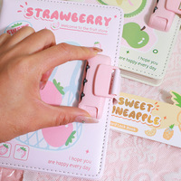 Journal codé sur le thème de la boutique de fruits, carnet créatif verrouillable, carnet à mot de passe pour les élèves du primaire, bloc-notes à pages colorées, cadeau