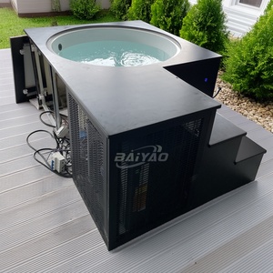 Bañera de Hielo Acrílica <span class=keywords><strong>para</strong></span> Exteriores con Enfriador, Barril de Hielo de Acero Inoxidable <span class=keywords><strong>para</strong></span> 1 Persona, <span class=keywords><strong>para</strong></span> Fitness y Deportes - Product Image 2