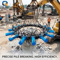 Casse-pieux hydraulique industriel QS à moteur – Puissant briseur de pieux en béton, outil rapide de démolition de fondations
