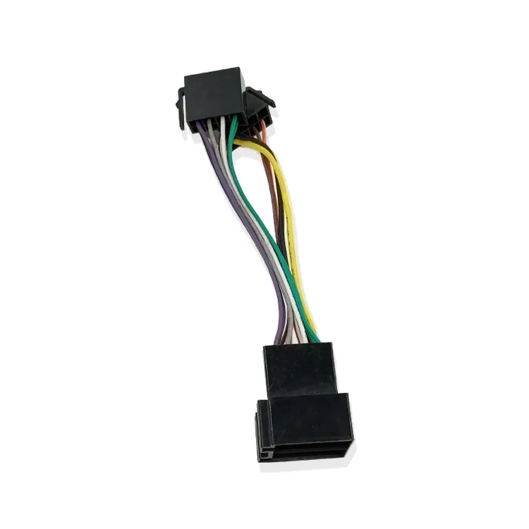 Harness de som automotivo universal fêmea para macho, adaptador iso, conjunto de fios para rádio automotivo