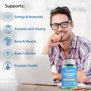 Fabricante de fábrica Multivitamin Gummies Mens Metilated Vitamins <span class=keywords><strong>Brain</strong></span> Bone & Muscle Function Gummies veganas sin azúcar - Product Image 5
