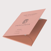 Dossiers de présentation en papier avec impression de documents avec logo personnalisé A4 avec pochettes