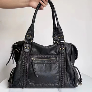 Borse da Viaggio Grandi in Stile Vintage per Donne, Borse a <span class=keywords><strong>Tracolla</strong></span> Y2K in Morbida Pelle PU Lavata, Vendita Calda - Product Image 1