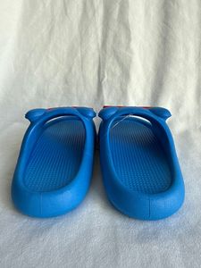 Pantoufles bleues, semelle de 25 mm, matériau PVC, antidérapantes, toutes saisons, pour la maison - Product Image 3