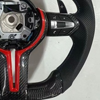Setir Kulit Serat Karbon Smart LED M Sport untuk BMW E90 E92 E70 F30 F10 M2 M3 M4 M5 M6 X5 F20 F31 Kualitas Tinggi