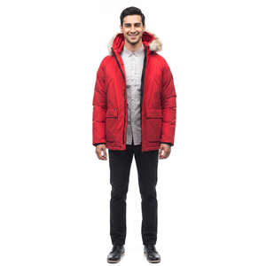 Parkas d'hiver pour hommes de haute qualité, vestes à manches longues à capuche, manteaux rembourrés de coton, fermeture éclair, taille plus L-7XL, style urbain - Product Image 1