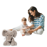 Personnalisé Bleu Éléphant Singe Flamingo Panda Renard Peluche Animaux Sauvages En Peluche Jouets PP Coton Rempli Mignon Conception pour Anniversaire