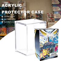 Protector Acrílico con Protección UV para Tarjetas TCG/PTCG, Estuche Protector para Almacenamiento de Tarjetas Coleccionables