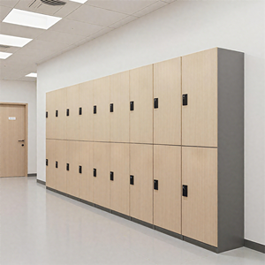 Neuer Wasserdichter Umweltfreundlicher Feuerfester Holz-Sport-HPL Z-förmiger 12mm Dicker Moderner Outdoor-Aufbewahrungsschrank für Fitnessstudios und Apartments - Product Image 2