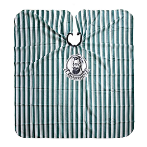 Salon de coiffure du fabricant noir vert colorant chaud huile cuite coupe de cheveux imperméable tissu de coupe de cheveux capes de barbier personnalisées - Product Image 3