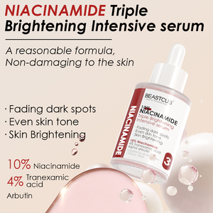 Nouveau Sérum Pur Végan 10% Nicotinamide + 4% Acide Transparent pour Essences, Hydratant Quotidien et Soin de la Peau - Product Image 3