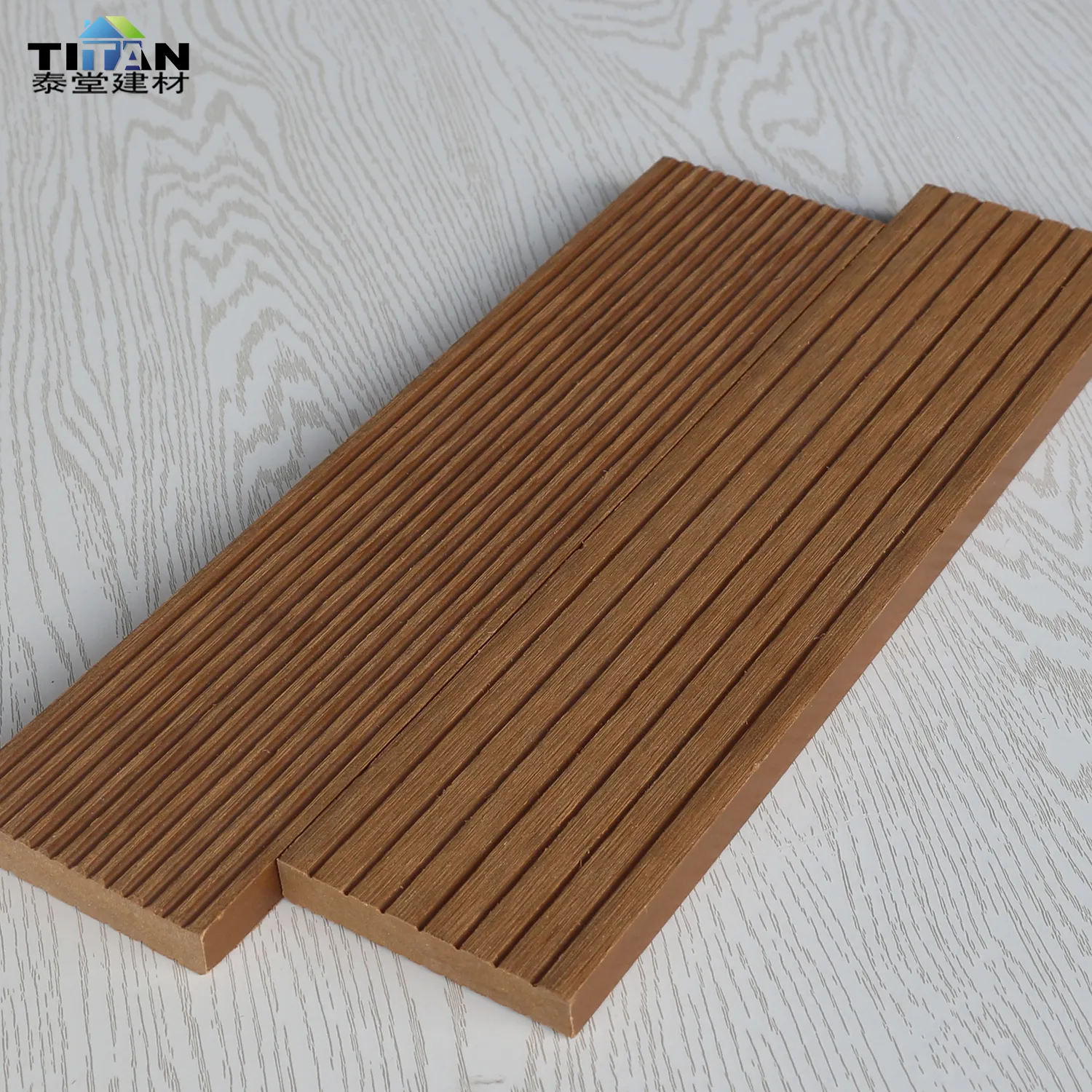 Pavimento esterno legno materiale plastico in pietra composito pannello di legno Decking Patio piastrelle