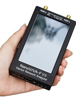 Analizador de Redes Vectoriales NanoVNA F V3, 1MHz-6GHz, Pantalla de 4.3 Pulgadas, HF, VHF, UHF, SHF, Prueba de Antena, Cable y Filtro