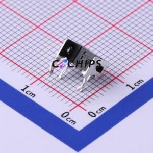 TS365ZJ Tactile Switch Through hole Component (THT) Switch Single Pole Single Throw Rectangle Button 2.5N Right Angle Insert - Product Image 2